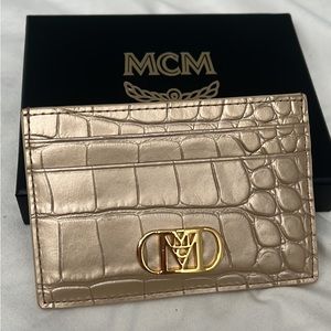 MCM SLG Gold cardholder